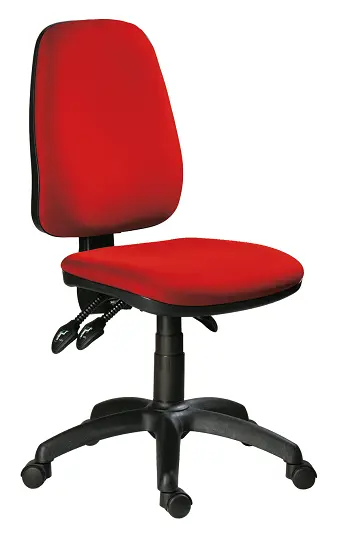 333 ASYN židle kancelářská, koženka SK 7 - koženka červená